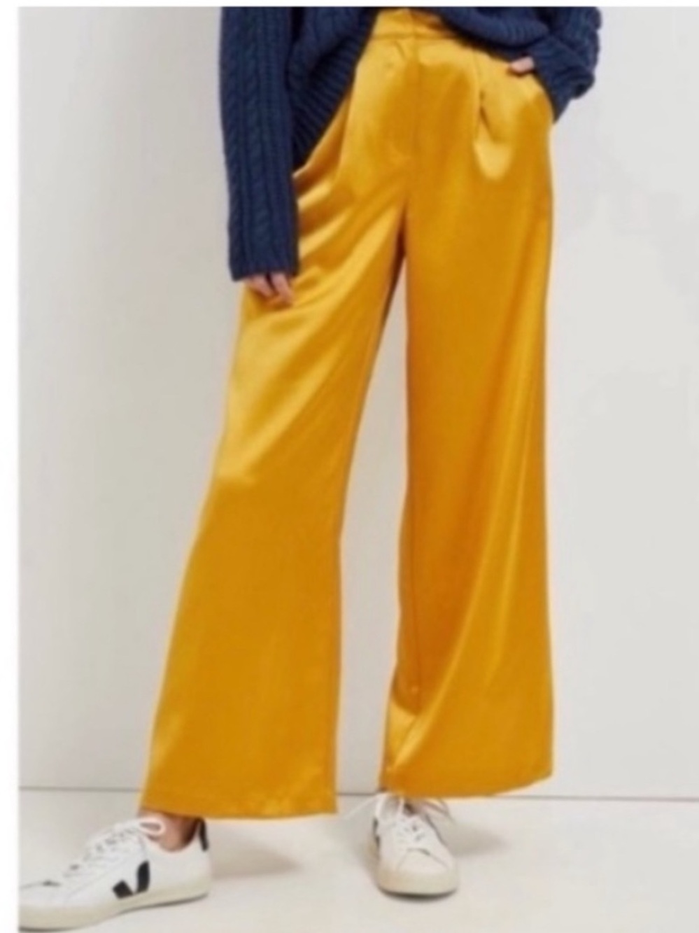 NWT Anthropologie Anfisa Wide-Leg Silky  Pants, S